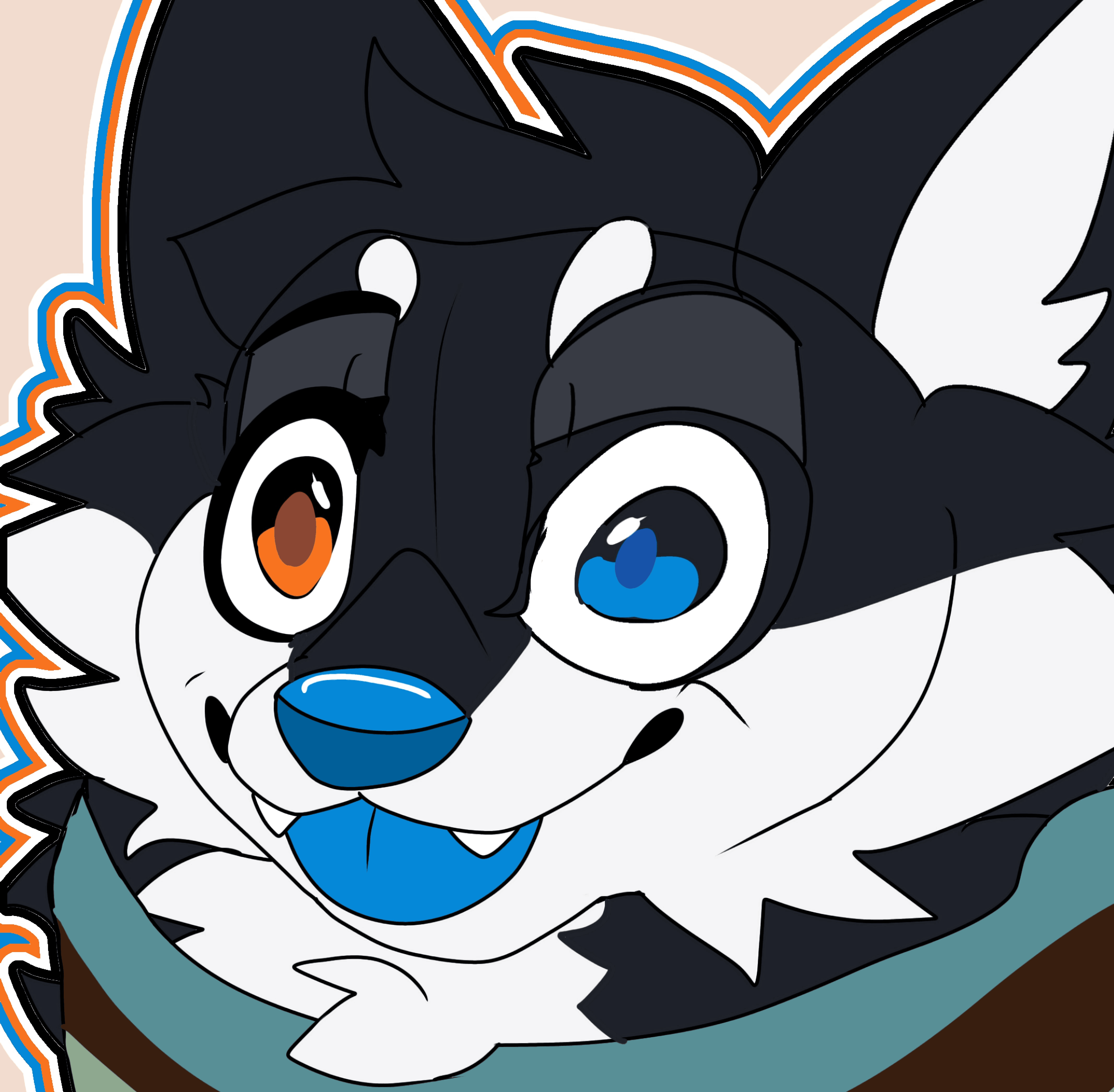 Silly doodle of Phae blepping